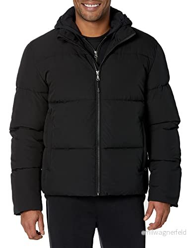 Amazon Essentials Herr Mock Neck Puffer (Finns i stor och lång), svart, XX Large 196433826673