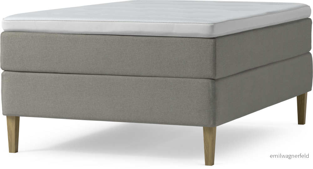 Delux Dream Kontinentalsäng, enkelsäng 140 cm med bäddmadrass och sängben I509S