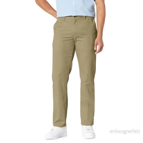 Amazon Essentials Herr Slim Fit Skrynkelbeständig platt framsida Chino byxa, kaki brun, 29 B x 30 L 191770236710