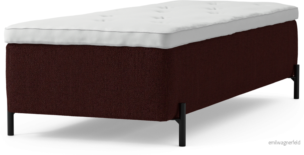 Delux Dream Ramsäng, enkelsäng med bäddmadrass och sängben 4aL7H