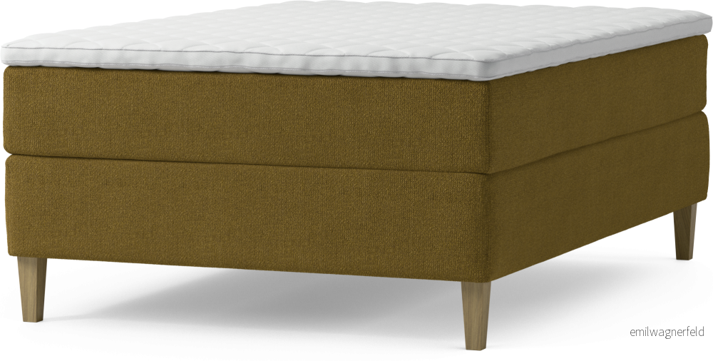 Delux Dream Kontinentalsäng, enkelsäng 140 cm med bäddmadrass och sängben k6znR