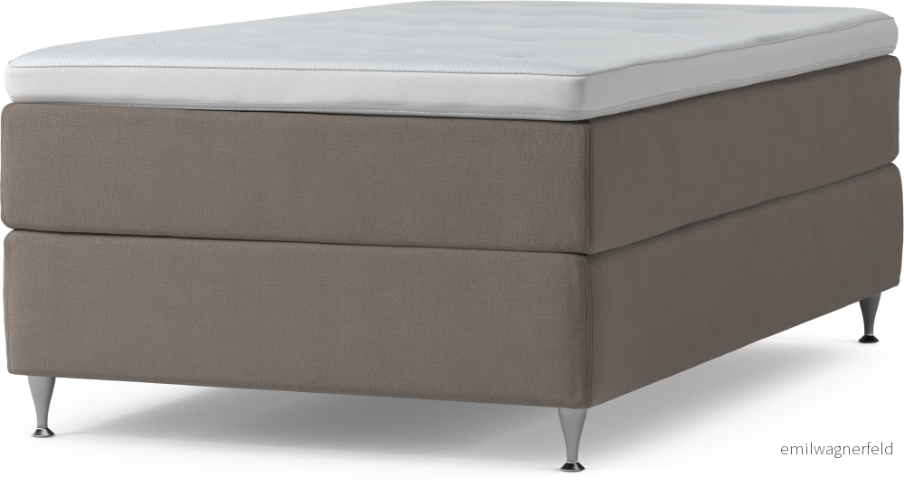 Delux Dream Kontinentalsäng, enkelsäng 120 cm med bäddmadrass och sängben fY6yt