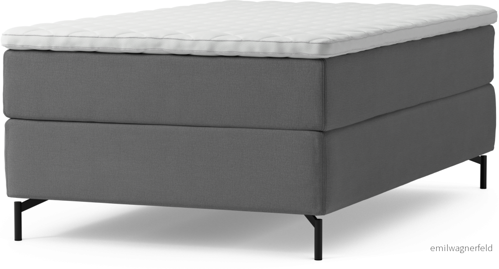 Delux Dream Kontinentalsäng, enkelsäng 120 cm med bäddmadrass och sängben DNPS9