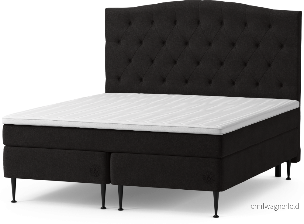 Asperö Comfort Kontinentalsäng, dubbelsäng med bäddmadrass Comfort och sängben 0aNKR