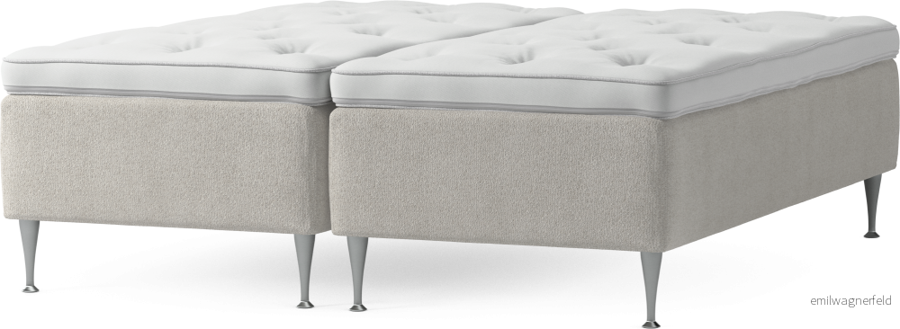 Delux Dream Ramsäng, dubbelsäng med bäddmadrass och sängben 49CPX