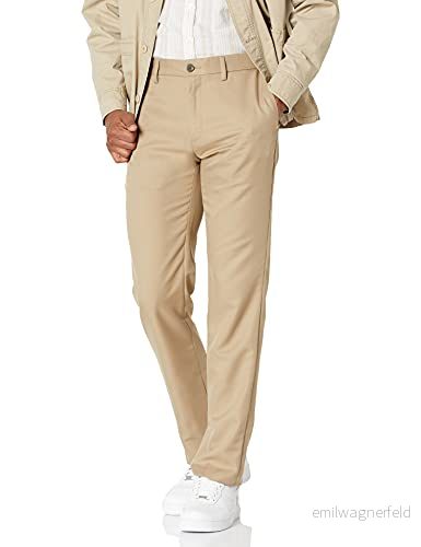Amazon Essentials Herr Slim Fit klänning med platt framsida, kakibrun, 33 B x 30 L 195111848389