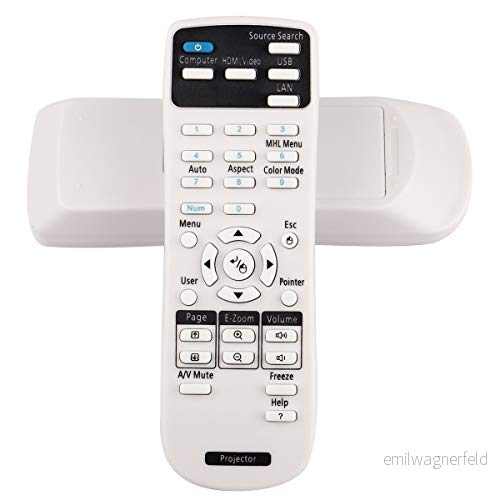 Aimdio Fjärrkontroll för Epson EB X11 S41 X41 S11 X31 X39 EH TW610 TW650 TW570 945H 955WH 965H 98H S27 28 W28 B W29 X27 X29 X30 1840W 682327573353