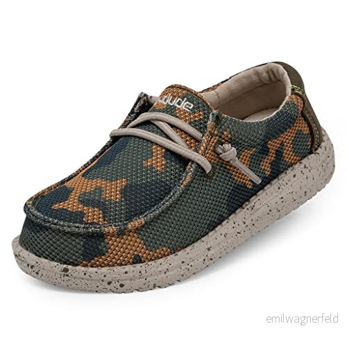 Hey Dude pojkar Wally Youth Sox Moc Toe skor, Army Camo, 34 EU 4895242869937