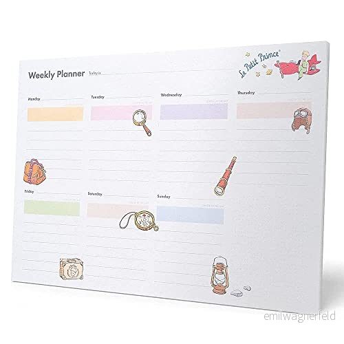 Grupo Erik The Little Prince Weekly Planner A4 Spanish Calendar Family 54 Tear Off Pages Desk Organiser Gifts 8435497253622