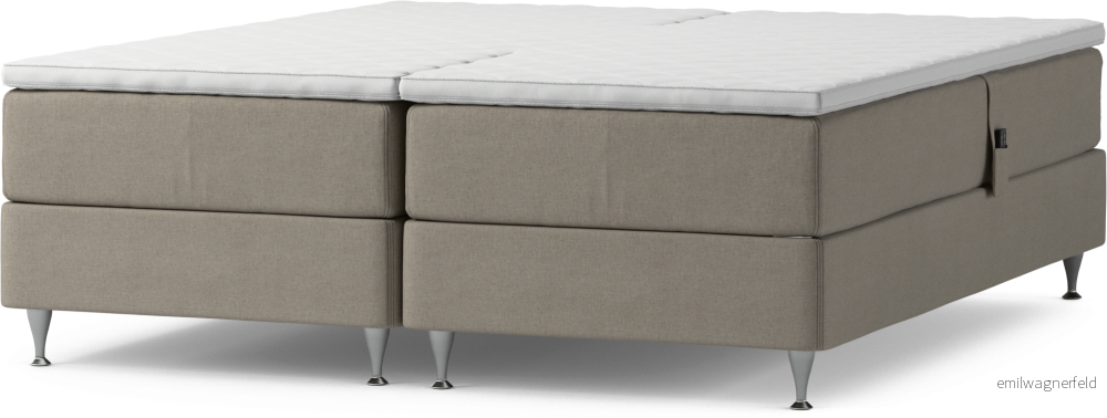 Delux Dream Ställbar säng, dubbelsäng med bäddmadrass och sängben Ic6lc