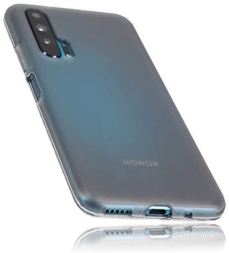 mumbi skal kompatibel med Honor 20 Pro mobiltelefon fodral mobiltelefonskal, transparent svart 4251657907563