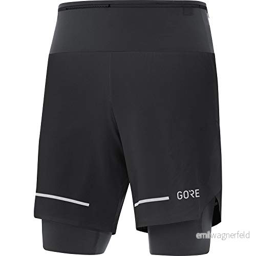 GORE WEAR Ultimate 2 i 1 shorts, herr, Svart, XXL, 100759 4017912122252