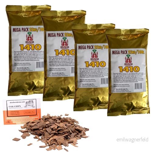 4 x Turbo Yeast 1410 390 g fermentationsset för sockerjäsning upp till 100 L 5905873764637