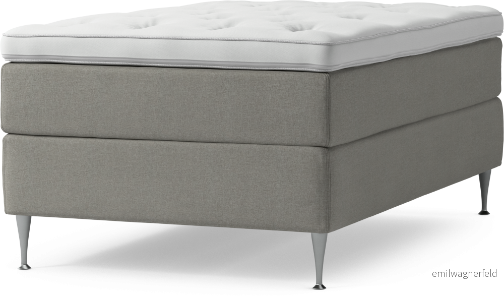 Delux Dream Kontinentalsäng, enkelsäng 120 cm med bäddmadrass och sängben fkeVN