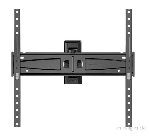 Meliconi SPACE SYSTEM TURN 400, TV fäste med lutbar vägg, 40 tum till 65 platt fäste, VESA 200300 lastkapacitet 45 kg, tillverkad i Italien, svart 8006023327478