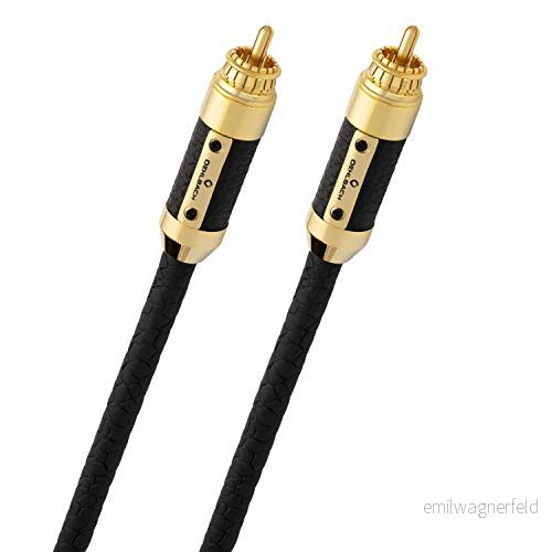 Oehlbach XXL Black Connection Master State of The Art Cinch ljudkabel set (Made in Germany, HPOCC, analog ljud) 2 x 1 meter svart 4003635138311