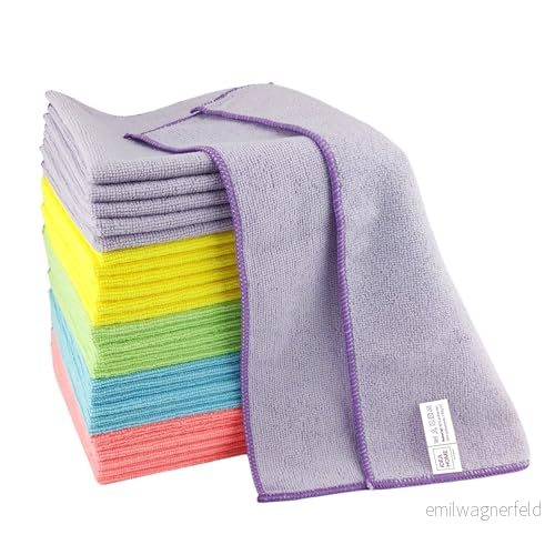Leviatan mikrofiberdukar mikrofiberduk universaldukar mikrofiber blå, gul, rosa, grön, lila, 40 x cm 5902308728196