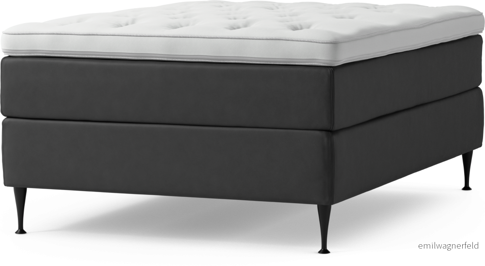 Delux Dream Kontinentalsäng, enkelsäng 140 cm med bäddmadrass och sängben 9dk5f