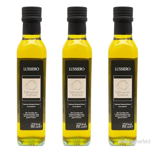 6 pack Lussiero tryffelolja svart tryffel sommartryffel olja extra jungfru 250 ml 4260693770581