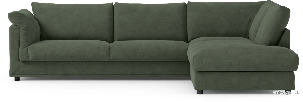 Cherrie 3-sits soffa med divan höger, med kappa Nzh6t