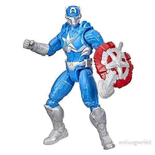 Marvel Avengers Mech Strike Monster Hunters Captain America Toy, 6 Inch Scale Action Figure with Accessory, Toys for Kids Ages 4 and Up 5010993945283