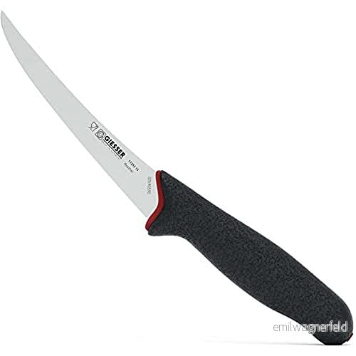 Giesser sedan 1776 Tillverkad i Tyskland urbenskniv, halkfri PrimeLine, 15 cm blad, mycket flexibel, svart, vass slaktarkniv, diskmaskinssäker, rostfri 4010303031287