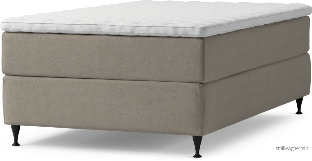 Delux Dream Kontinentalsäng, enkelsäng 120 cm med bäddmadrass och sängben CjcAi