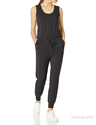 Amazon Essentials kvinnors studio frotté fleece jumpsuit (finns i plusstorlek), svart, 4X 195111455259