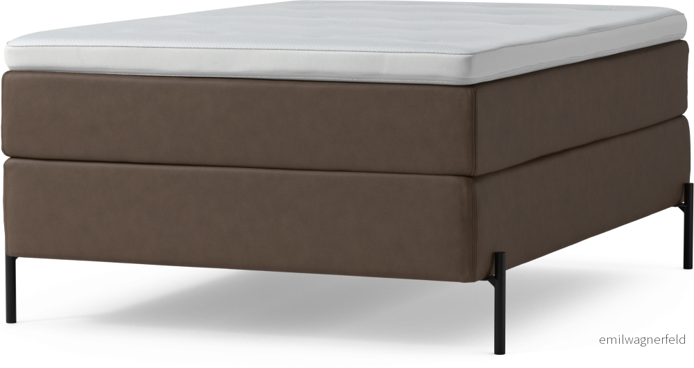 Delux Dream Kontinentalsäng, enkelsäng 140 cm med bäddmadrass och sängben XtuQE