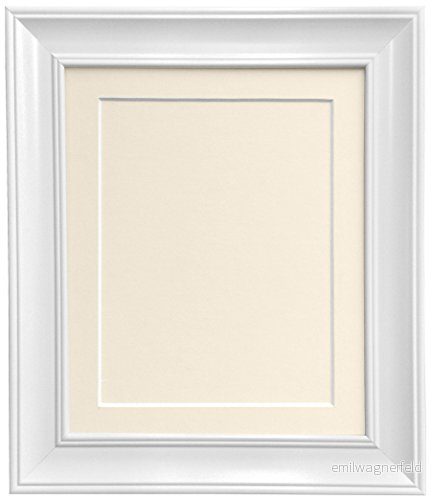 FRAMES BY POST Scandi Vintage vit fotoram med elfenbensfäste och bakbräda 76,2 x 50,8 cm för bildstorlek A2 5027495420453