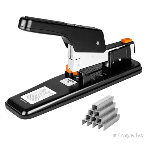 Amazon Basics professionell häftapparat, 90 ark, silver 840095847049