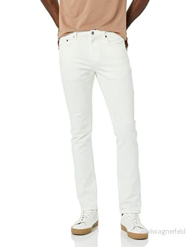 Amazon Essentials Herr Skinny Fit Stretch Jean, Vit, 40 W x 29 L 196433095666
