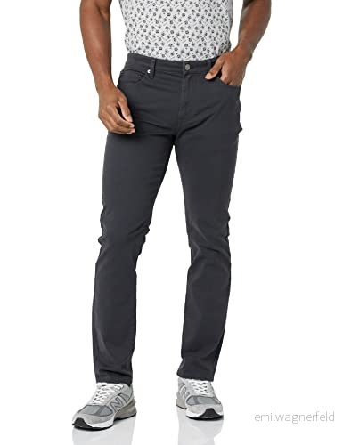 Amazon Essentials mäns slim-fit-byxor, 5-fickors stretch twill-design, kol, 28 B x 30 L 195111757131