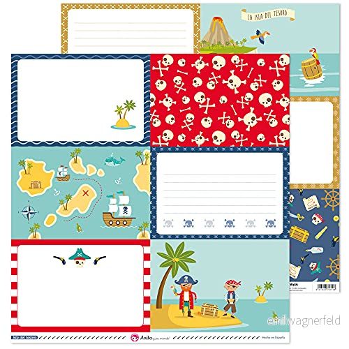Anita y su mundo Treasury Island Scrapbook kort, papper, Multifärg, 30,5x30,5cm, 5 8413623748143