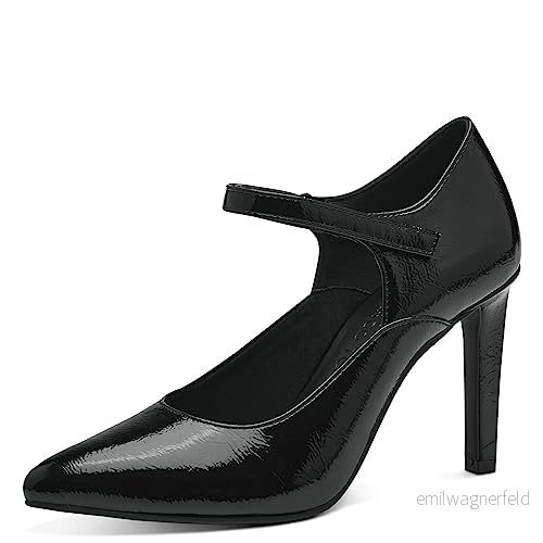 MARCO TOZZI Dam 2 24401 41 pumps, Svart patent, 39 EU, EU 4064231183846