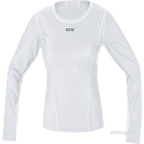 GORE WEAR Vindtät termisk undertröja för damer, Passar alla sporter, WINDSTOPPER, 42, Ljusgrå/Vit 4017912048835