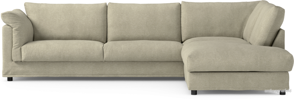 Cherrie 3-sits soffa med divan höger, med kappa ecfBZ
