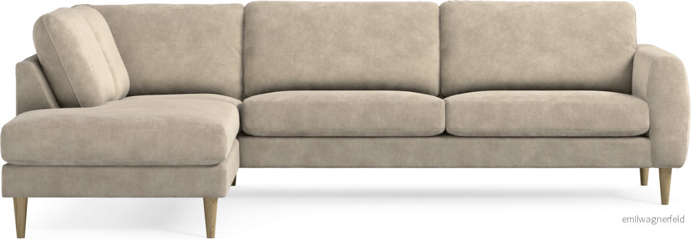 Bridge 3-sits soffa med divan vänster r23AX