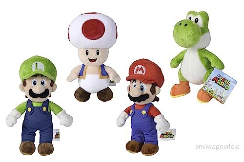 Simba - Super Mario plysch 20 cm, mjukt material, 4 tillgängliga tecken, slumpmässig karaktär skickas, modellen kan inte väljas (109231009003) 4006592089856