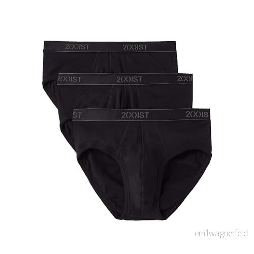 2(X) IST Herr ESSENTIAL COTTON CONTOUR POUCH BRIEF 3-PACK Briefs, Svart, L 603679367704
