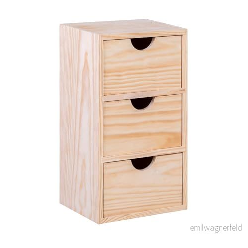 ARANAZ S.L. MANUFACTURAS DE LA MADERA Miniblock 3 lådor i furuträ 8425931032203