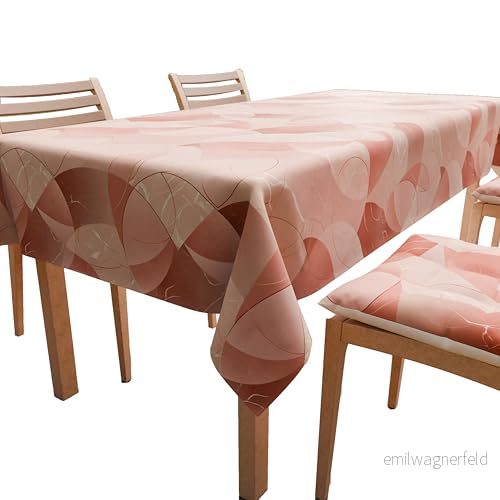 PETTI Artigiani Italiani Bordsduk, Köksduk i Bomull Grå Cirkelritning X18 Platser (140x360cm) 100% Tillverkad Italien 5056411136772