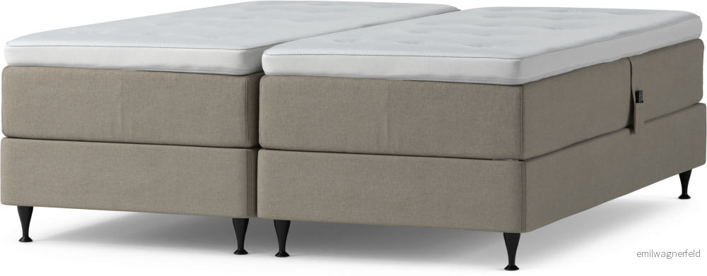 Delux Dream Ställbar säng, dubbelsäng med bäddmadrass och sängben 3AbdL