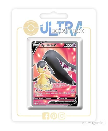 Mystibule V (Mawile V) 178/195 Full Art Ultraboost X Epée et Bouclier 12 Tempête Argentée Box med 10 franska Pokémon kort 3701604913976