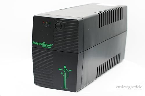 Master Power, UPS, UPS 650 VA, konstant utgångsspänning 360 W, 2 Schuko pluggar 8435543314239