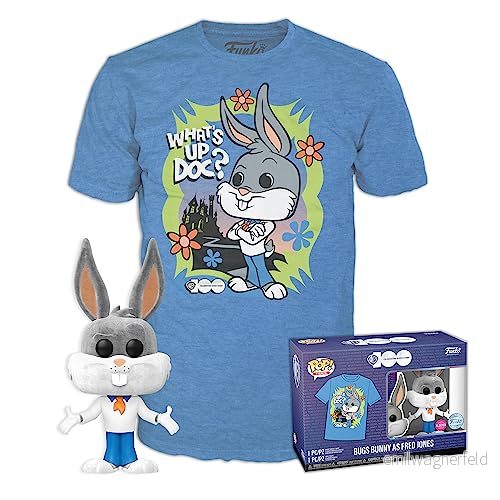 Funko! POP AND TEE WB100 Bugs as Fred L Figur 889698704199