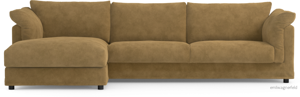 Cherrie 3-sits soffa med schäslong vänster, med kappa Dt7UU