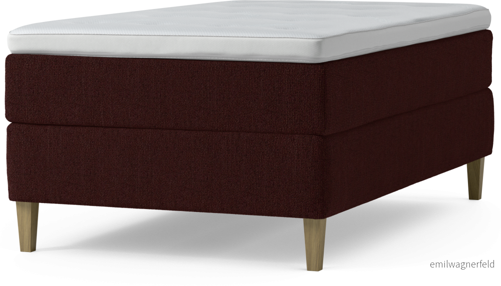 Delux Dream Kontinentalsäng, enkelsäng 120 cm med bäddmadrass och sängben 9BprV