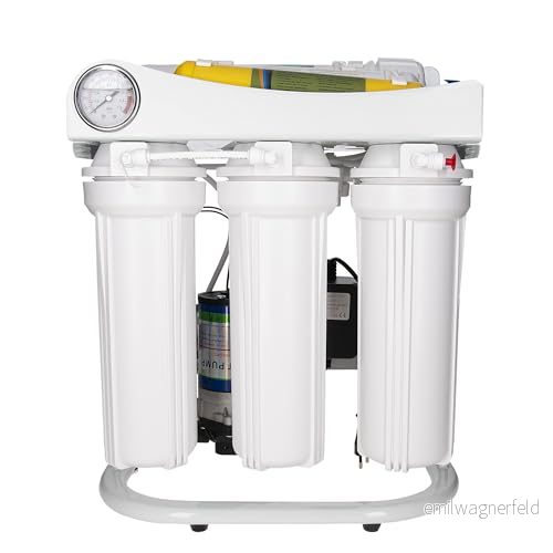 Aquavie Technologie Osmoflow på stativ omvänd osmos vattenreningssystem under diskbänken med tank upp till 370 l/dag 3666971100056