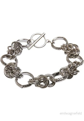 Urban Classics Unisex Armband Multiring Bracelet silver S/M 4065812278203